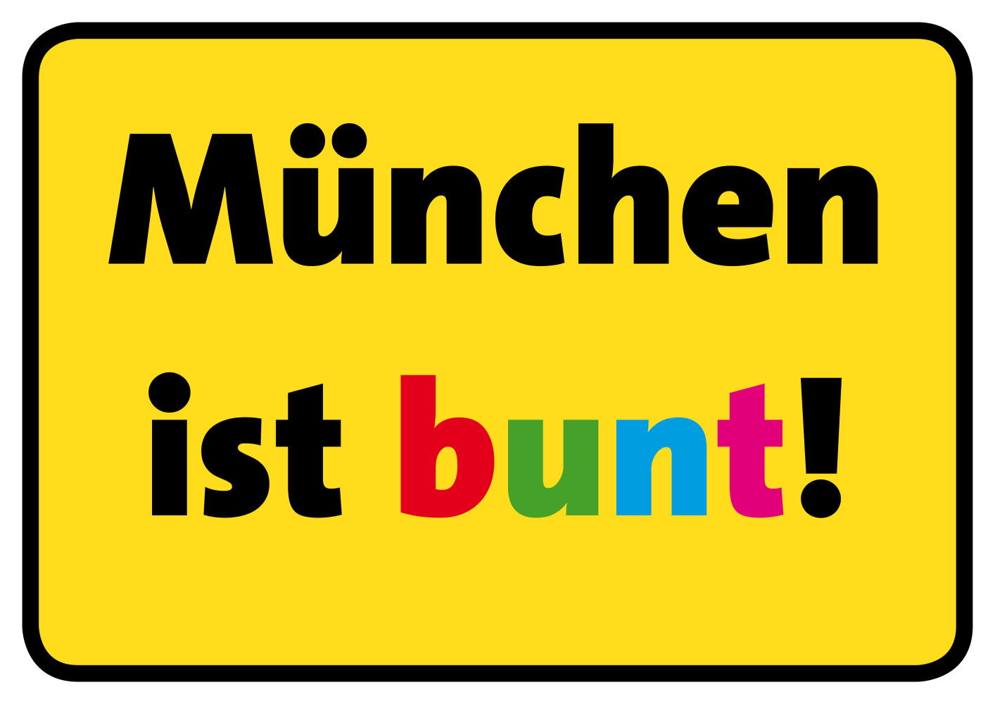 Logo München ist bunt