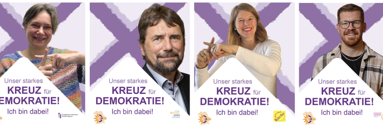 Gesichter Demokratiekampagne - Wir sind dabei!